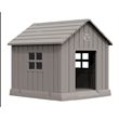 CRO Decor Dog House Indoor Outdoor Durable  for Small Medium Dogs-GRAY