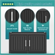 CRO Decor Resin Double-door Shoe Cabinet -Blank
