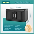 CRO Decor Resin Double-door Shoe Cabinet -Blank