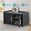 CRO Decor Resin Double-door Shoe Cabinet -Blank