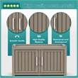 CRO Decor Resin Double-door Shoe Cabinet -Gray
