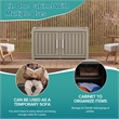 CRO Decor Resin Double-door Shoe Cabinet -Gray
