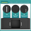 CRO Decor Resin Double-door Shoe Cabinet -Blank