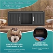 CRO Decor Resin Double-door Shoe Cabinet -Blank