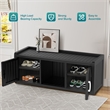 CRO Decor Resin Double-door Shoe Cabinet -Blank