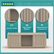 CRO Decor Resin Double-door Shoe Cabinet -Gray