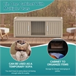 CRO Decor Resin Double-door Shoe Cabinet -Gray