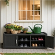 CRO Decor Resin Three-door Shoe Cabinet -Blank