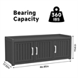CRO Decor Resin Three-door Shoe Cabinet -Blank