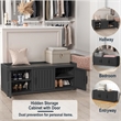 CRO Decor Resin Three-door Shoe Cabinet -Blank