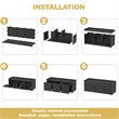 CRO Decor Resin Three-door Shoe Cabinet -Blank