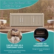 CRO Decor Resin Three-door Shoe Cabinet -Blank