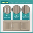 CRO Decor Resin Three-door Shoe Cabinet -Blank