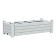 CRO Decor White Resin Tiered Planter Plant Stands