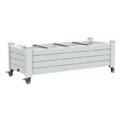 CRO Decor White Resin  Plant Stands with Reinforced Posts and Ventilation Slats