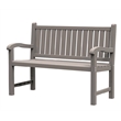 CRO Decor Slatted Garden Bench with Contoured Back Classic Patio Furniture