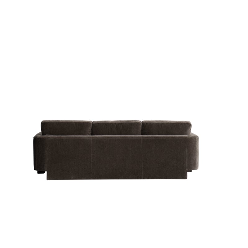 CRO Decor Gray Fabric Swivel Sofa with Ergonomic Support Modern Armchair