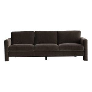 CRO Decor Gray Fabric Swivel Sofa with Ergonomic Support Modern Armchair