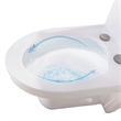 CRO Decor Modern Ceramic Compact Toilet with Double Flush in White