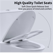 CRO Decor Modern Ceramic Compact Toilet with Double Flush in White