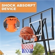 Black Portable Adjustable Basketball Hoop with Adjustable Height for All Ages