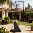 Black Portable Adjustable Basketball Hoop with Adjustable Height for All Ages