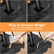Black Portable Adjustable Basketball Hoop with Ball Return & Wheels