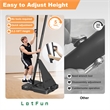 Black Portable Adjustable Basketball Hoop with Ball Return & Wheels