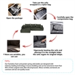 Green L-shaped Chenille free-install fully foam-filled Compressed sofa