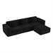 Black/3-seater & 1 foorest