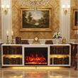 White TV Stand with 23