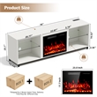 White TV Stand with 23