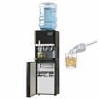 Silver Stainless Steel 4-in-1 Water Dispenser with Built-in Ice Maker