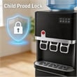 Silver Stainless Steel 4-in-1 Water Dispenser with Built-in Ice Maker