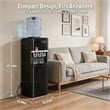 Silver Stainless Steel 4-in-1 Water Dispenser with Built-in Ice Maker