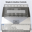 Silver Stainless Steel 100 lbs Ice Maker with 6 Thickness Levels and LED