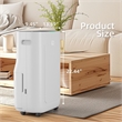75-Pint White Plastic Dehumidifier with 1.72 Gallon Tank & Timer & Auto Defrost