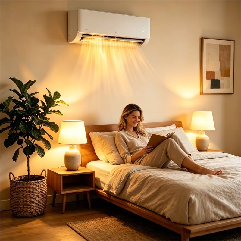 White 12000 BTU 230V Mini Split Air Conditioner / Heat Pump for 500-750 Sq. Ft.