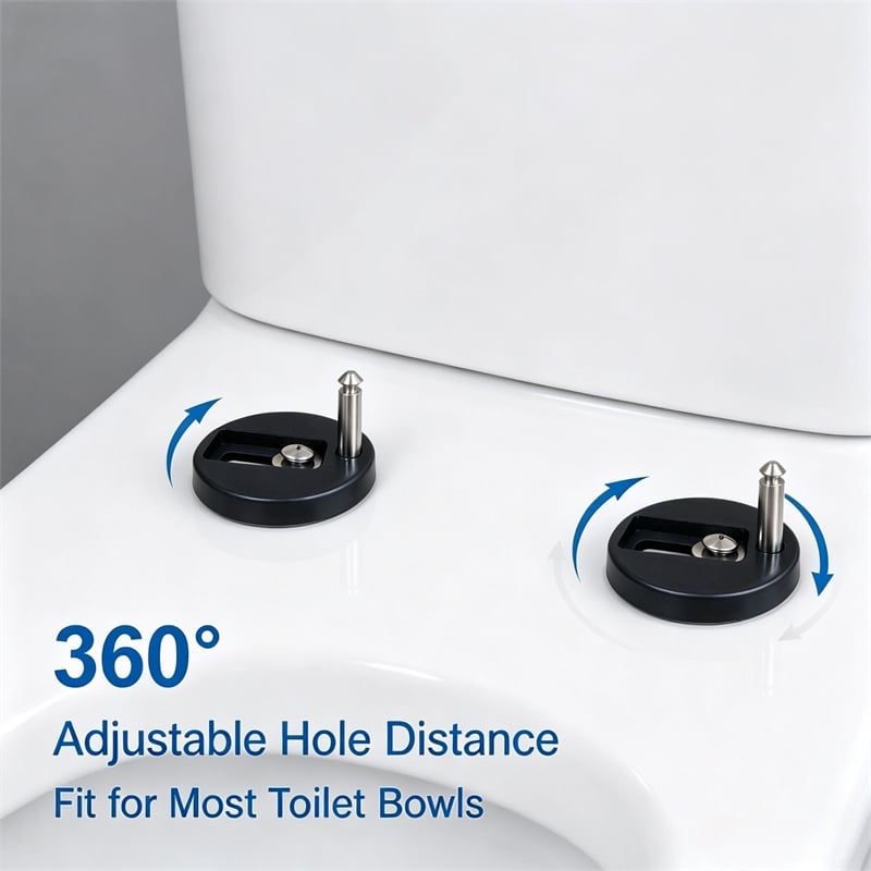 White Polypropylene U-Shaped Toilet Seat with Cover 17.72 x 13.98 in