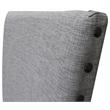 Best Master Anna Fabric Upholstered Side Chair in Rustic Light Gray (Set of 2)