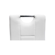 Best Master Beverly Faux Leather Upholstered Side Chair - White (Set of 2)
