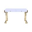 Best Master Juneau Modern 2-Drawer Engineered Wood Computer Desk in Gold