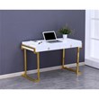 Best Master Juneau Modern 2-Drawer Engineered Wood Computer Desk in Gold
