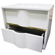 Best Master Havana 5-Piece Poplar Wood East King Bedroom Set in White/Gold Trim