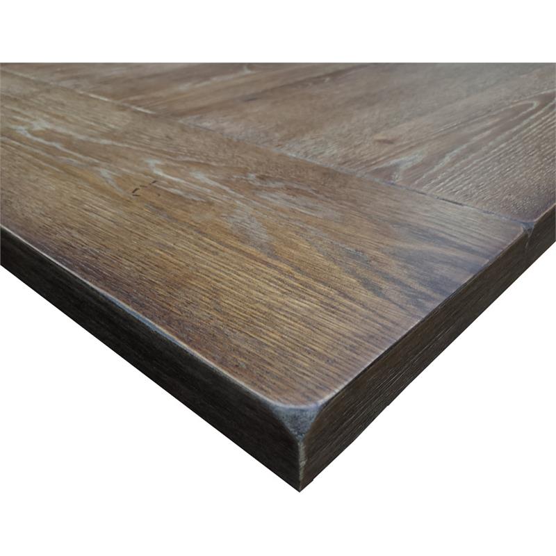 Best Master Ellen Solid Wood Dining Table in Antique Natural Oak