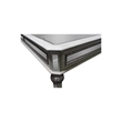 Best Master Emory Solid Wood Dining Room Table in Antique Cream With Mirrored