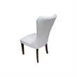 Best Master Julia Light Gray Velvet Dining Side Chair in Beige (Set of 2)