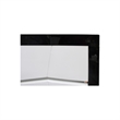 Best Master Poplar Wood Queen Platfrom Bed With LED Light in White/Black