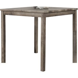 Best Master Furniture Vitaliya Square Wood Counter Height Dining Table in Oak