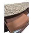 Barney's Solid Wood Dresser in Walnut with Marble Top